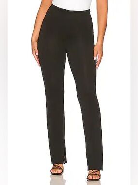 GOOD AMERICAN Good Waist Flare Scuba Pant in black 3XL